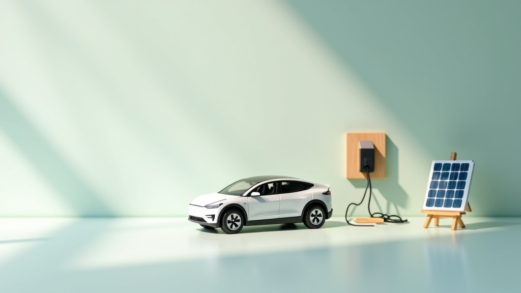 Borne de recharge en allée extérieure avec câble enterré