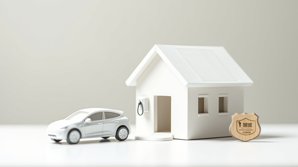 Wallbox installée sur le mur d'un garage intérieur