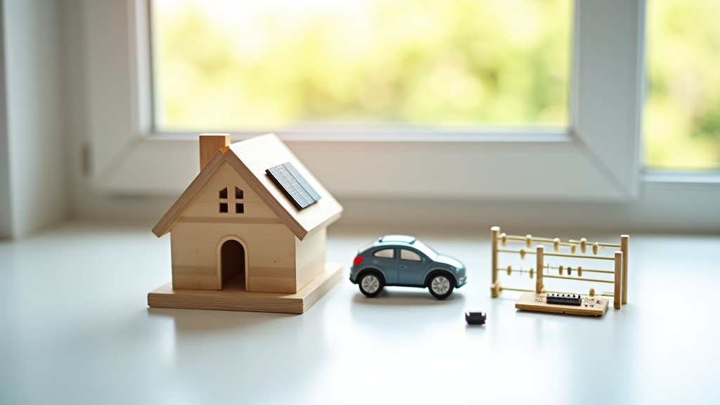 Famille utilisant différents appareils électriques dans une maison moderne