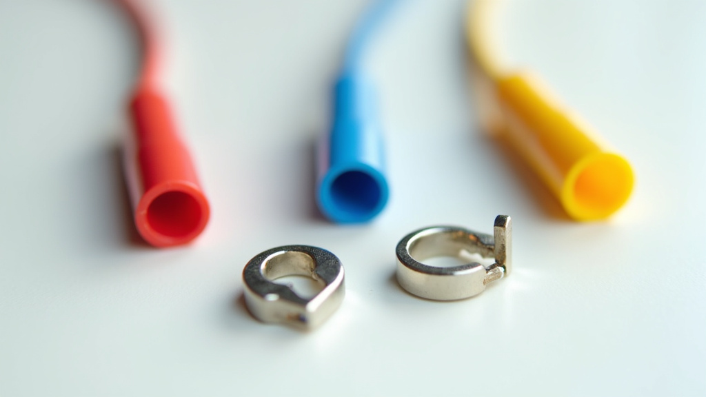 Différents types de cosses électriques : œillet, fourche, clip, embout