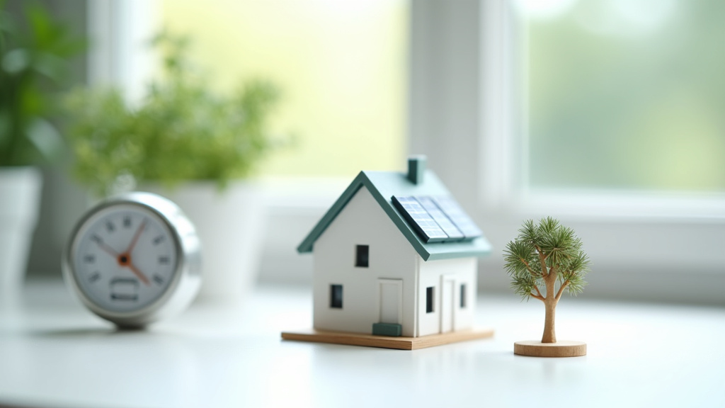 Radiateurs à inertie modernes dans un salon bien isolé, avec thermostat connecté visible