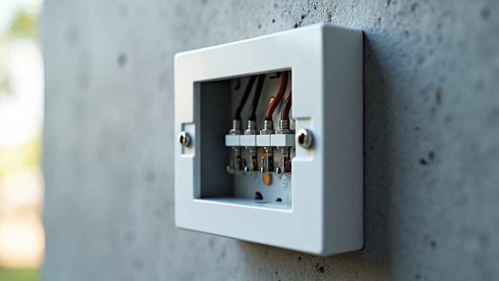 Étapes de l'installation d'un domino électrique dans une boîte de dérivation